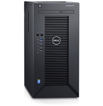 Dell PowerEdge T30 Mini Tower Server Intel Pentium  G4400 processor, 4GB memory, 1TB hard drive